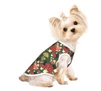 Bright Mushrooms T-shirt sans manches imprimé artistique pour animal de compagnie Intérieur Extérieur Vêtements quotidiens