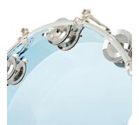 Bright Sound - Tambourin de 25,4 cm avec 14 paires de jingles, idéal pour accompagner divers genres musicaux (cuir bleu)