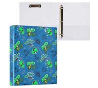 Bright Space Alien Classeur à 3 anneaux en D A4 avec 200 feuilles pour enfants, fournitures scolaires, femmes, hommes et bureau