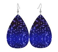 Bright Stars Boucles d'oreilles pendantes pour femme, boucles d'oreilles artistiques en forme d'étoile, bijoux contemporains pour les fêtes et les sociétés