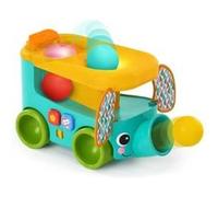 BRIGHT STARS Bus safari Elephant lanceur et tobogan a balles a partir de 6 mois 3 balles Bleu