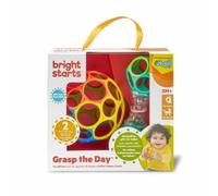 Bright Stars Coffret Cadeau De Naissance O'ball Avec 2 Jouets Bébé: Un Hochet Et Une O Ball Classique Rouge, Jaune Bleu Et Vert Bleu