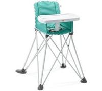 BRIGHT STARS Pop N Dine- Chaise haute pour repas bébé, pliable, nomade, de voyage, Léger, facile a nettoyer, Sac de transport G