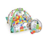 BRIGHT STARTS Tapis d'éveil maxi, 5 modes de jeu, 40 balles, 7 jouets détachables, totally tropical
