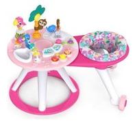 Bright Starts Aire D'éveil Around We Go? 2-In-1 Walk-Around Activity Center & Table - Tropic Coral? Rose