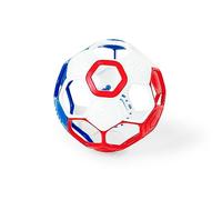 Bright Starts, Ballon de Foot et hochet Oball Grippin' Goals - Rouge, Blanc et Bleu, Attrape Facile, pour Nouveau NS et Plus Grands