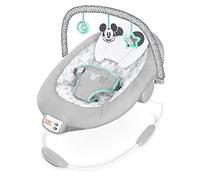 Bright Starts Disney Baby Transat avec Vibrations/Musique, Mickey Mouse Cloudscapes, Arche de Jeux Amovible, Dès la Naissance