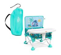 Bright Starts, Réhausseur Portable Disney Stitch Pop 'N Sit - Utilisation Intérieure/Extérieure, Siège au Sol avec Tablette Repas, Bleu, 6 Mois à 3 Ans