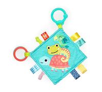 Bright Starts, Doudou Taggies Fuzzy Feelies, s'Accroche aux Poussettes ou Transats, Etiquettes Multisensorielles Taggies