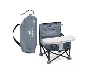 Bright Starts Ford Bronco Pop 'N Sit Portable Booster Chair, Floor Seat, Indoor/Outdoor Use, Compact Fold, Area 51 Color, 6 Mos - 3 Yrs