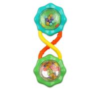Bright Starts, hochet et secoueur, sans BPA, Jouet Barbell pour bébé, Vert, 3 Mois et Plus