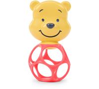Bright Starts Disney Baby Winnie l’Ourson Hochet & Anneau de Dentition Hunny & Shake - Jouet Nomade pour Poussette, Nouveau-nés et +