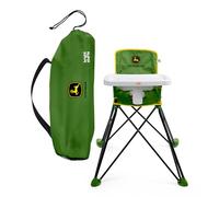 Bright Starts John Deere Chaise Haute Portable Pop 'N Dine, Intérieur/Extérieur, Plateau Compatible Lave-Vaisselle, Pliage Facile, Mixte, Vert, 6 Mois et Plus