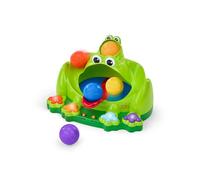 Bright Starts Jouet Balle Grenouille Poppin' Ball - Jouet de Lancement, Rebond et Rampe, Pour le Rampement et la Poursuite, Unisexe, 6 Mois+