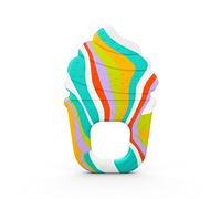 Bright Starts, Jouet de dentition en silicone Soothing Soft Serve, cne crme glace facile attraper, sans BPA, jouet unisexe, enfants de 3 mois et plus