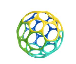 Bright Starts Oball Classic Easy-Grasp Toy - Blue/Green Blue,Green,Yellow