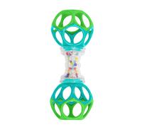 Bright Starts Oball Easy Grasp Shaker Rattle BPA-Free Infant Toy in Blue/Green,