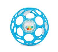 Bright Starts Hochet Oball – Facile à saisir, sans BPA – Bleu pour nouveau-nés