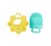 Bright Starts Pack de 2 Anneaux de Dentition Sunny Soothers sans BPA 3+ Mois 1 Unité