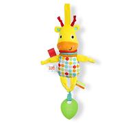 Bright Starts, Peluche girafe, pour poussettes et transats, Jouet nomade, Eveil sensoriel, Développement de la motricité - A partir de la naissance