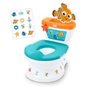 Disney Baby Le Monde de Nemo My Size Potty Système 2 en 1 pour enfant avec sons de chasse d'eau réalistes, protection anti-éclaboussures, siège amovible, comprend 12 autocollants, 18 mois et plus