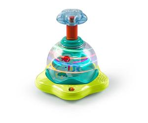 Bright Starts Press & Glow Spinner, jouet musical de cause à effet pour le développement de l'activité, 6 mois et plus