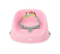 Bright Starts, Réhausseur de Chaise Bébé Disney Princesse My Spot Facile à Nettoyer, Harnais 3 Points, Sangles Amovibles Lavables, Rose