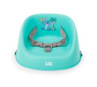 Bright Starts Réhausseur de chaise bébé Stitch My Spot Facile à nettoyer Harnais 3 points Bleu