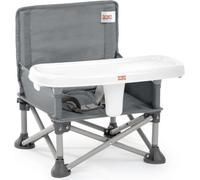 BRIGHT STARTS Rehausseur de chaise pliable, PoP N Sit, nomade, de voyage, Léger et facile a nettoyer, Sac de transport inclus
