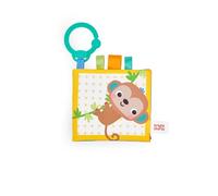 Bright Starts Safari Buddies Livre Tissu Bébé Eveil, Pages en Peluche Froissée avec un Lion, un Singe, un Eléphant et Plus Encore, Premier Livre de Bébé, Unisexe, Dès la Naissance