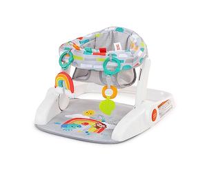 Bright Starts Siège transat Learn to sit 2 positions avec jouets, Unisexe, enfants de 4 à 12 mois, Playful Paradise
