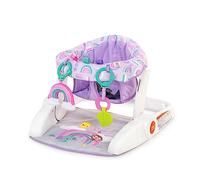 Bright Starts Siège transat Learn to sit 2 positions avec jouets, Unisexe, enfants de 4 à 12 mois, Purple Paradise