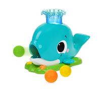 Bright Starts Silly Spout Baleine Popper, jouet à balles dès 6 mois, avec musique et lumières, collection Having A Ball, jouet mixte, 3 balles incluses