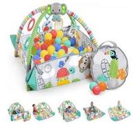 Bright Starts Tapis D'éveil Maxi, 5 Modes De Jeu, 40 Balles, 7 Jouets Détachables, Totally Tropical