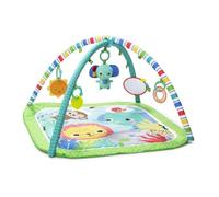 Bright Starts Tapis D'Éveil Et D'Activités Jungle Vert, 5 Jouets Inclus Et Détachables, Arche De Jeu Pliable