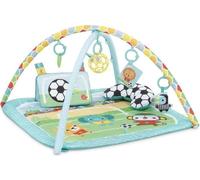 BRIGHT STARTS Tapis d'Eveil bébé Football, Arche de jeu avec jouets Oball détachables, Musique et Lumieres