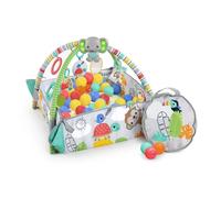 BRIGHT STARTS Tapis d'éveil maxi, 5 modes de jeu, 40 balles, 7 jouets détachables, totally tropical