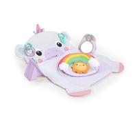 Bright Starts, Tapis d'Eveil Licorne, Aire de jeux pour bébé, ultra moelleux, 4 jouets amovibles, coussin de maintien pour jeu à plat ventre, lavable en machine, à partir de 0 mois