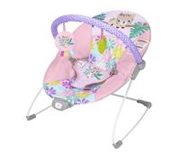 BRIGHT STARTS Transat bébé avec vibrations Wildflowers Wonders, harnais 3 points, 2 jouets inclus, dès la naissance