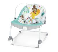 BRIGHT STARTS Rocker évolutif Wild Vibes, vibrations apaisantes, 2 positions d'inclinaison, jusqu'à 36 mois blanc TU