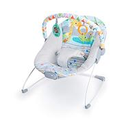 Transat pour bébé - BRIGHT STARTS - Safari Fun? - Vibrant - Avec jouets suspendus - Harnais 3 points gris TU
