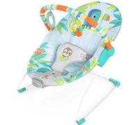 BRIGHT STARTS Transat pour bébé Toucan, Vibrations apaisantes, Arche d'éveil avec jouets interactifs