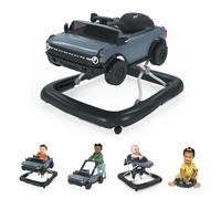 BRIGHT STARTS Trotteur et pousseur Voiture Ford Bronco 4-en-1, jouet de volant interactif et amovible, Cadeau Noel bébé 6M+