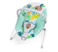 Bright Starts Wild Wonders - Transat Vibrant Bébé avec Arche Amovible et 2 Jouets, Pieds Antidérapants, 0-6 Mois, Jusqu’à 9 kg