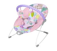 Bright Starts Wildflower Wonders, Transat Vibrant Bébé Rose avec Arche Amovible et 2 Jouets, Pieds Antidérapants, 0-6 Mois, Jusqu’à 9 kg