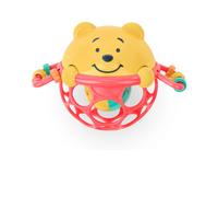 Bright Starts, Hochet Disney Winnie l'Ourson Jingle & Shake - Technologie Oball Facile à Saisir, Jouet Unisexe, Nouveau-Né et Plus