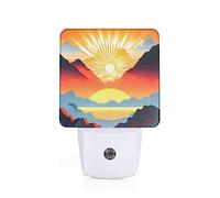 Bright Sunrise Plug-In Night Light Smart Sensor Led Night Light Dusk To Dawn Sensor For Corridors, Bedrooms, Children'S Rooms, Kitchens, Stairs