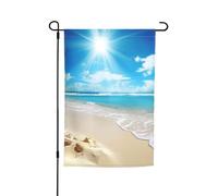 Bright Sunshine Drapeau double face pour la plage, le jardin, la ferme, les vacances, la cour, 30,5 x 45,7 cm, bannière extérieure saisonnière pour printemps, été, pelouse, porche, décoration