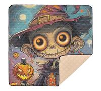 Bright Trick Or Treat Card Tapis de gym et d'activités en mousse souple pour intérieur et extérieur Imperméable pour salle de jeux pour bébé, tout-petit, nourrisson, 127 x 127 cm