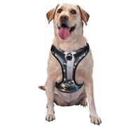 Bright White Castle Stones Harnais pour chien de petite, moyenne et grande taille - Durable, ne tire pas avec sangles réfléchissantes et boucles à dégagement rapide Taille L